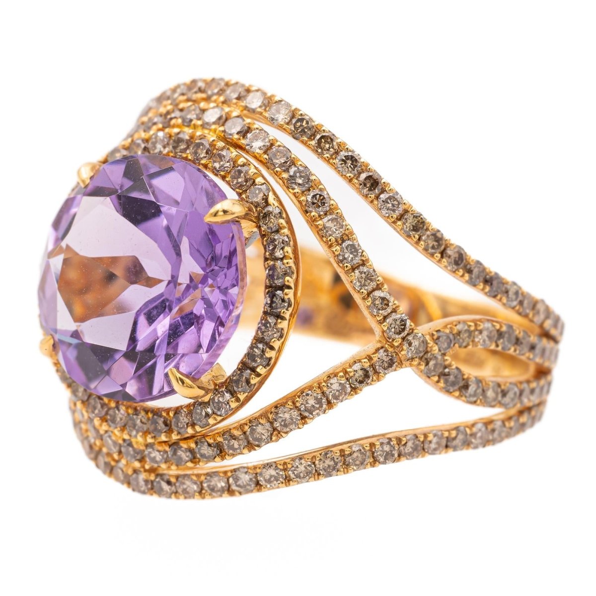 Etername Bague Eternelle Or jaune Améthyste - Castafiore