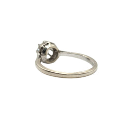 Bague Solitaire en or blanc et diamants