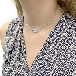Collier Pendentif MESSIKA "Move Classique Pavé" en or blanc et diamants