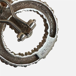 Boucles d’oreilles Créoles HERMÈS Noeuds Marins en argent