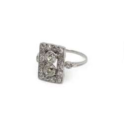 Bague Entourage en or blanc et diamants