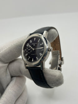 Montre ZENITH "Port Royal" en acier et cuir