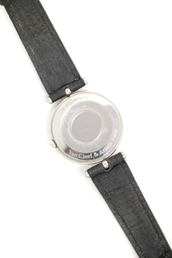 Montre VAN CLEEF & ARPELS PA 49 en or jaune, acier et cuir