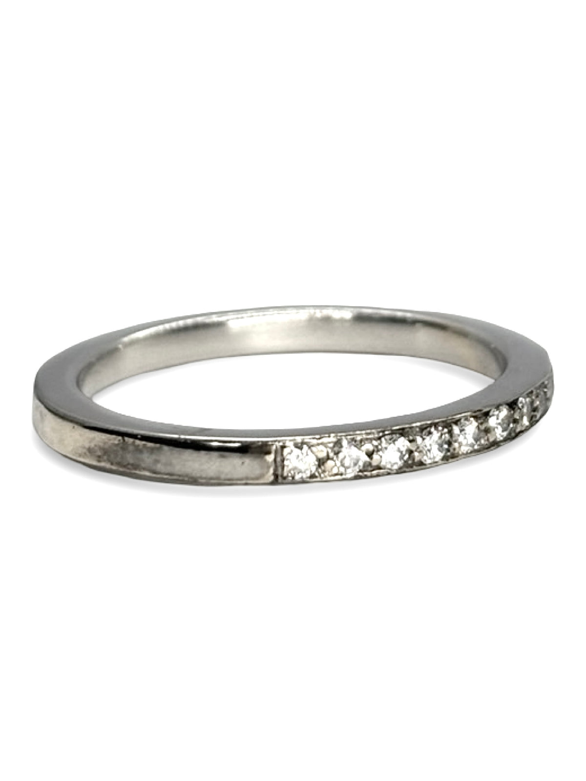Bague Alliance en or blanc et diamants