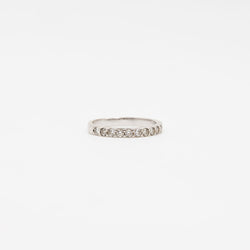 Bague Alliance en or blanc et diamants
