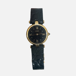 Montre CARTIER Must Vendôme Louis Cartier en vermeil et cuir