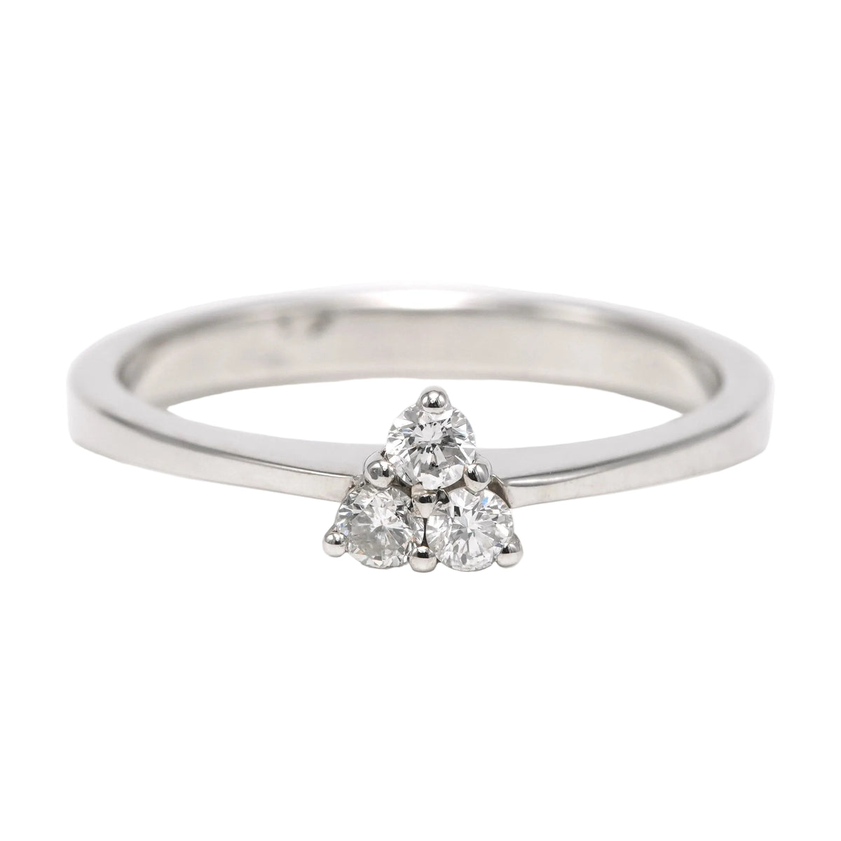 Bague Trilogie en or blanc et diamants
