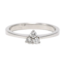 Bague Trilogie en or blanc et diamants