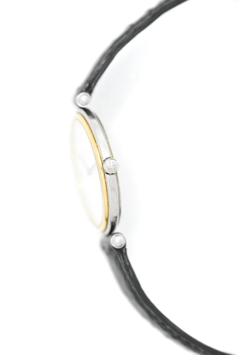 Montre VAN CLEEF & ARPELS "PA 49" en or jaune, acier et cuir