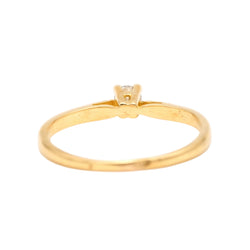 Bague Solitaire en or jaune et diamant