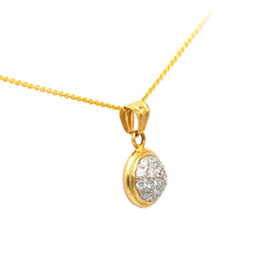 Pendentif en or jaune et diamants