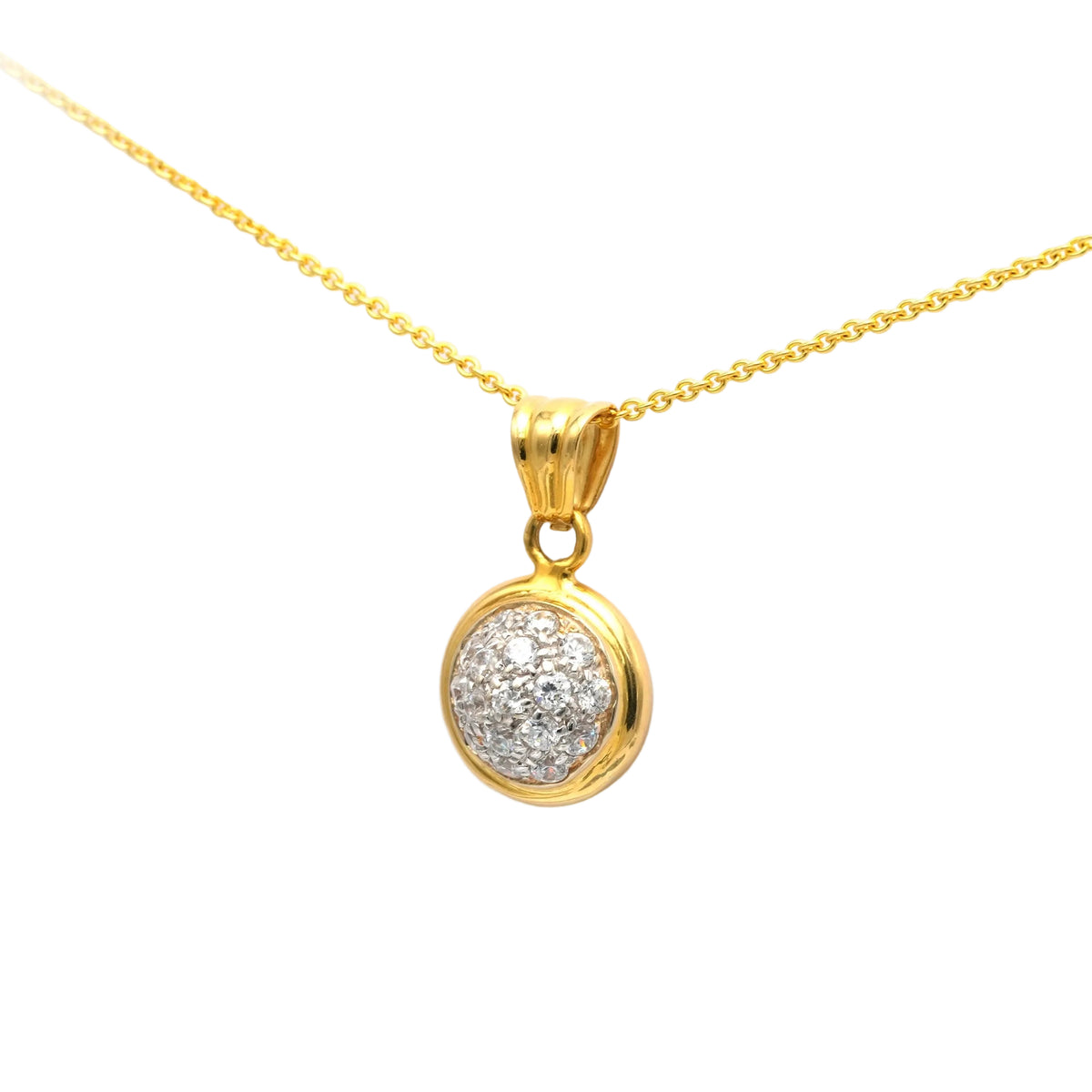 Pendentif en or jaune et diamants