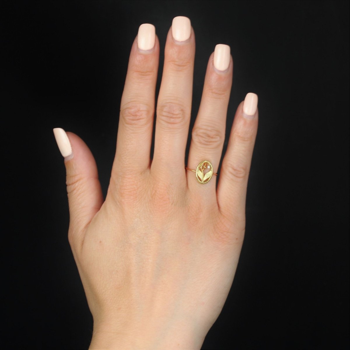 Fine bague ancienne or perle - Castafiore