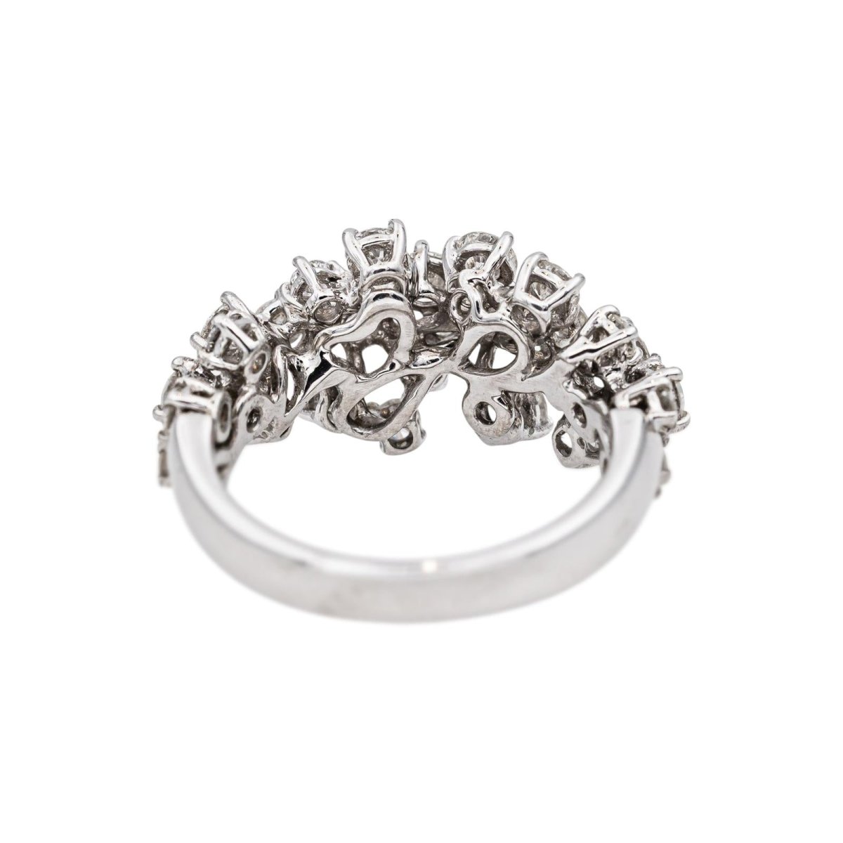 Fred Bague Blanche Or blanc Diamant - Castafiore
