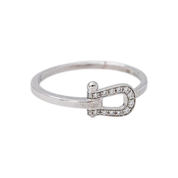 Fred Bague Force 10 Or blanc Diamant - Castafiore
