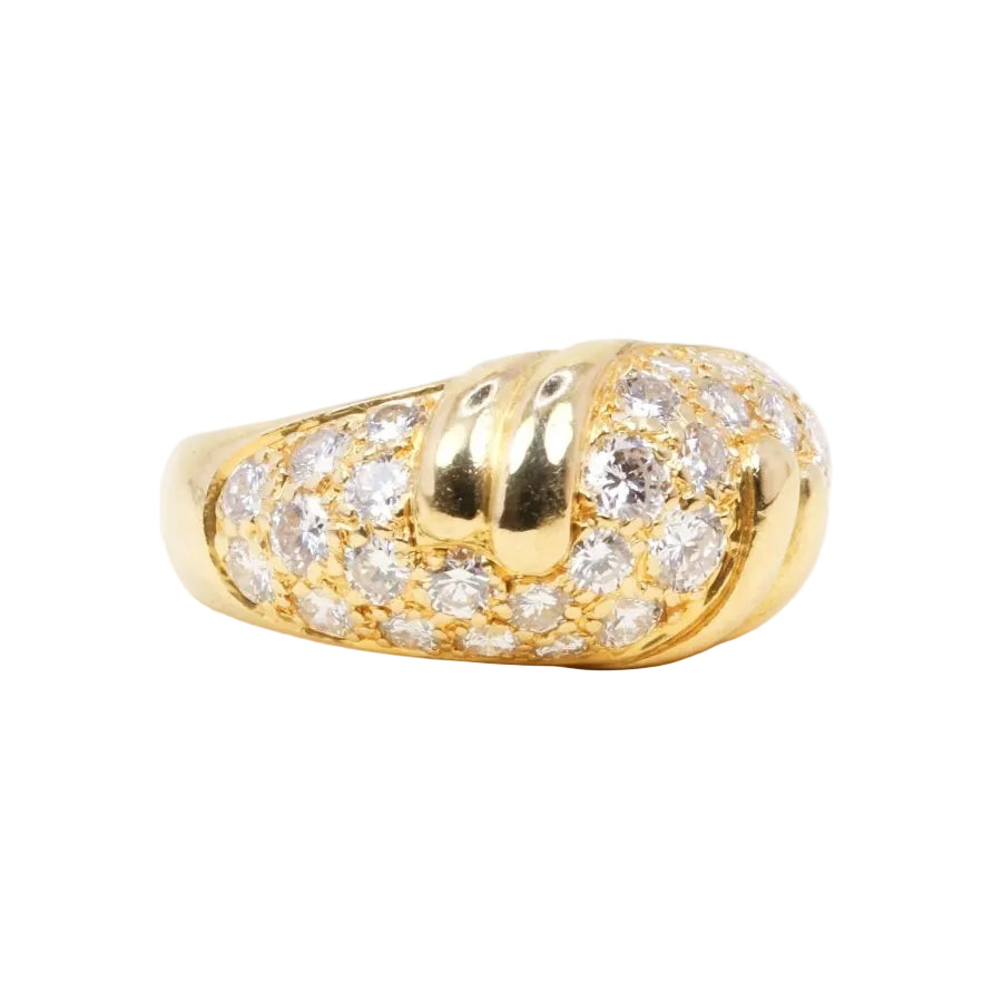 FRED Bague panthère or jaune diamants - Castafiore