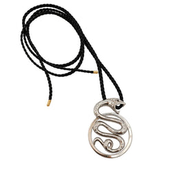Pendentif BOUCHERON "Trouble Serpent" GM en or blanc et diamants