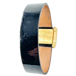 Montre POIRAY "Ma Première 16/9" en or jaune, nacre, diamants et cuir