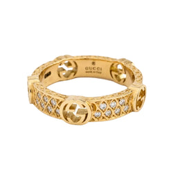 Bague GUCCI en or jaune et diamants