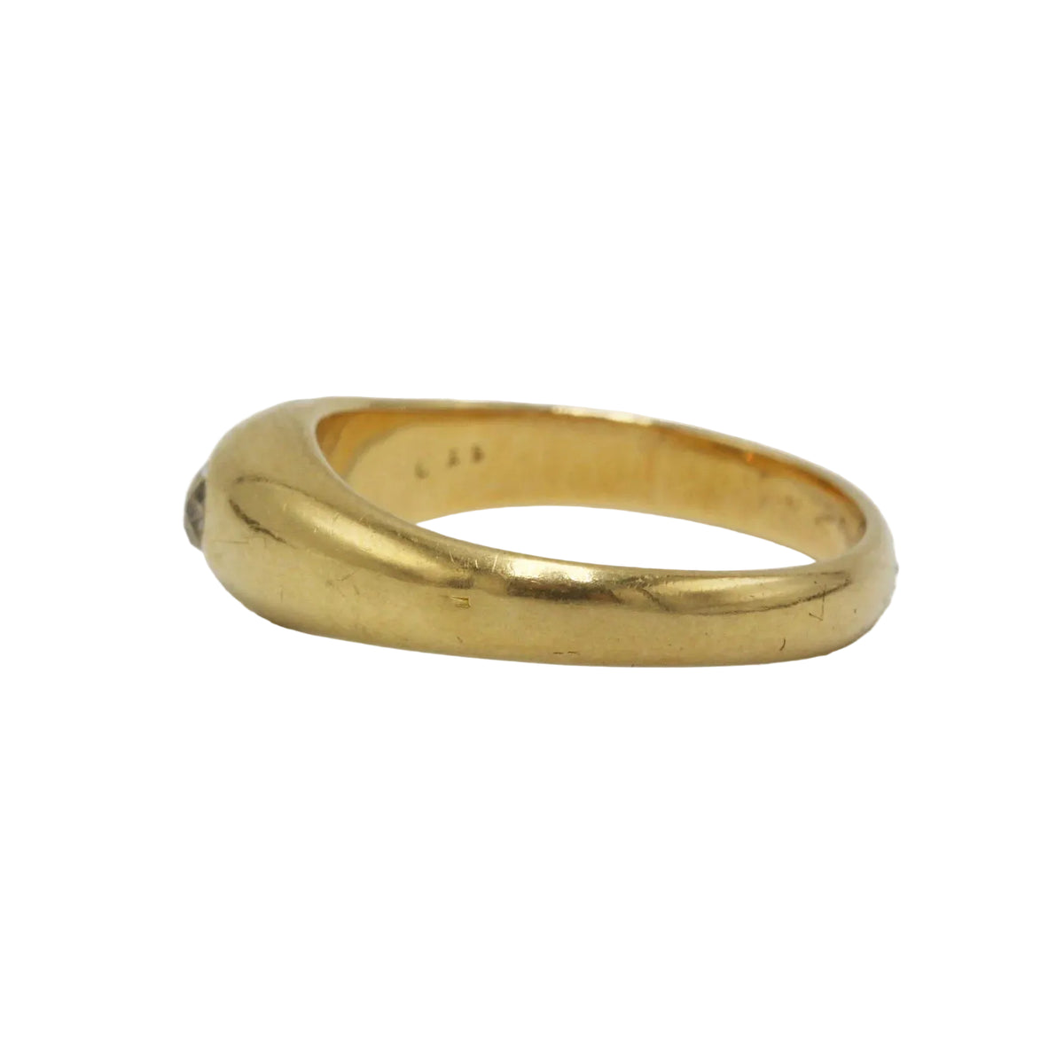 Bague Jonc en or jaune et diamant