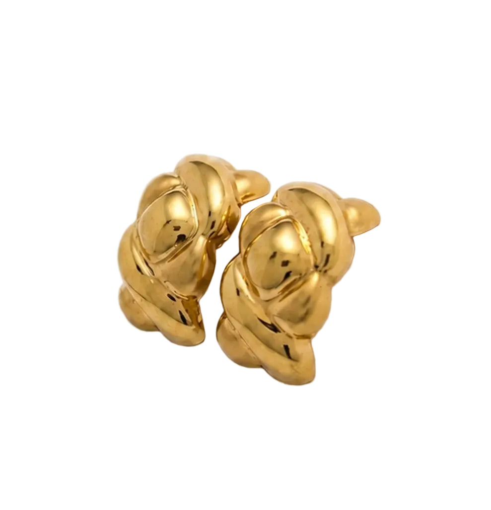 Boucles d’oreilles Puces en or jaune