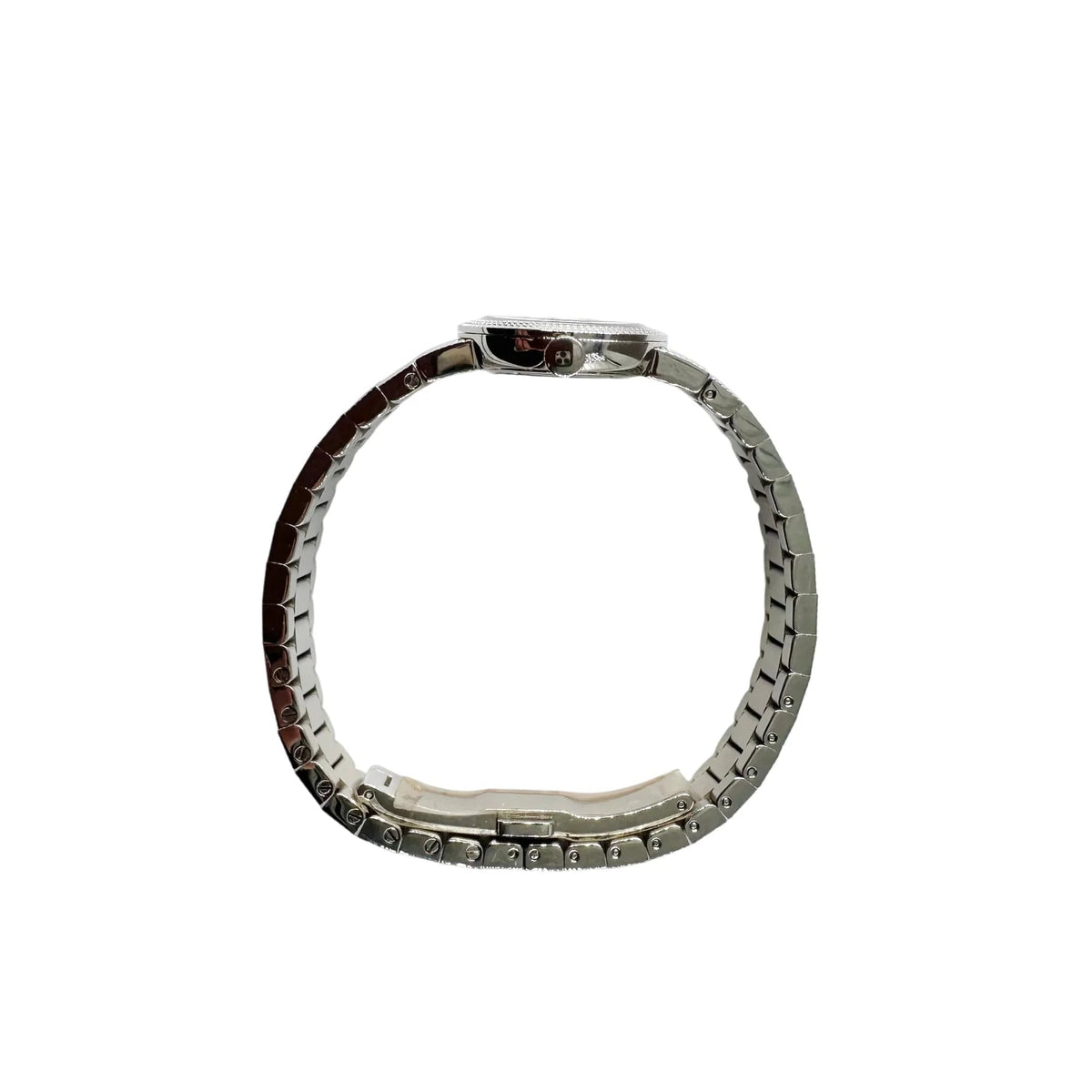 Montre de dame DIOR "La Baby D" en acier, nacre et diamants