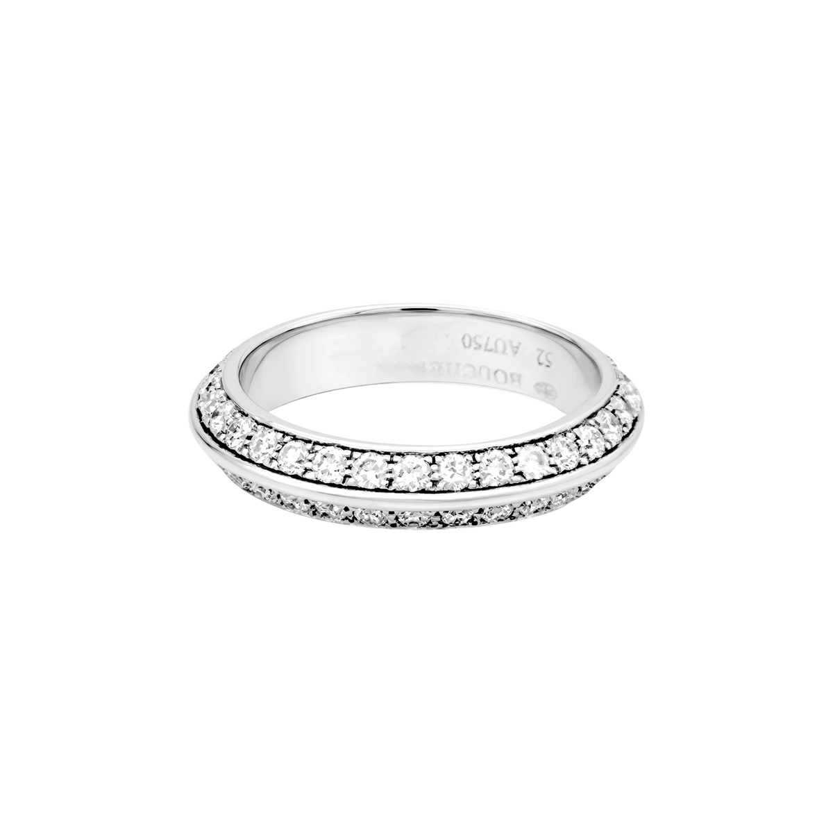 Bague Alliance BOUCHERON "Éternelle" en or blanc et diamants
