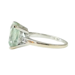 Bague Solitaire MAUBOUSSIN "Petit visage d'amour" en or blanc, améthyste et diamants