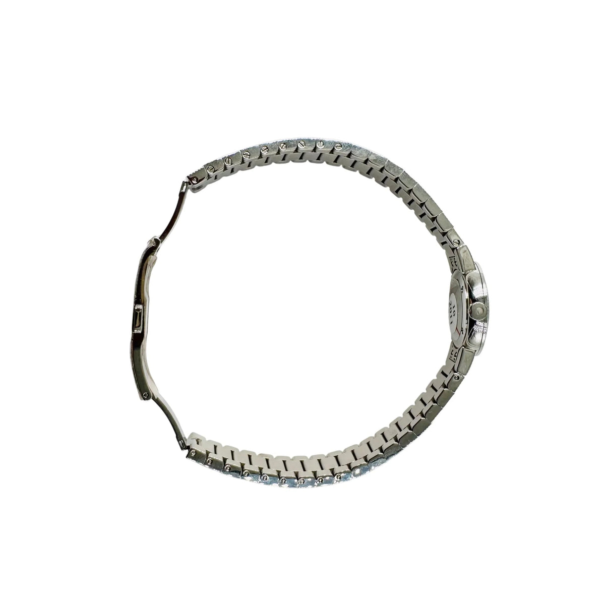 Montre de dame DIOR "La Baby D" en acier, nacre et diamants