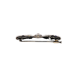 Broche Épingle en or blanc, platine et diamants