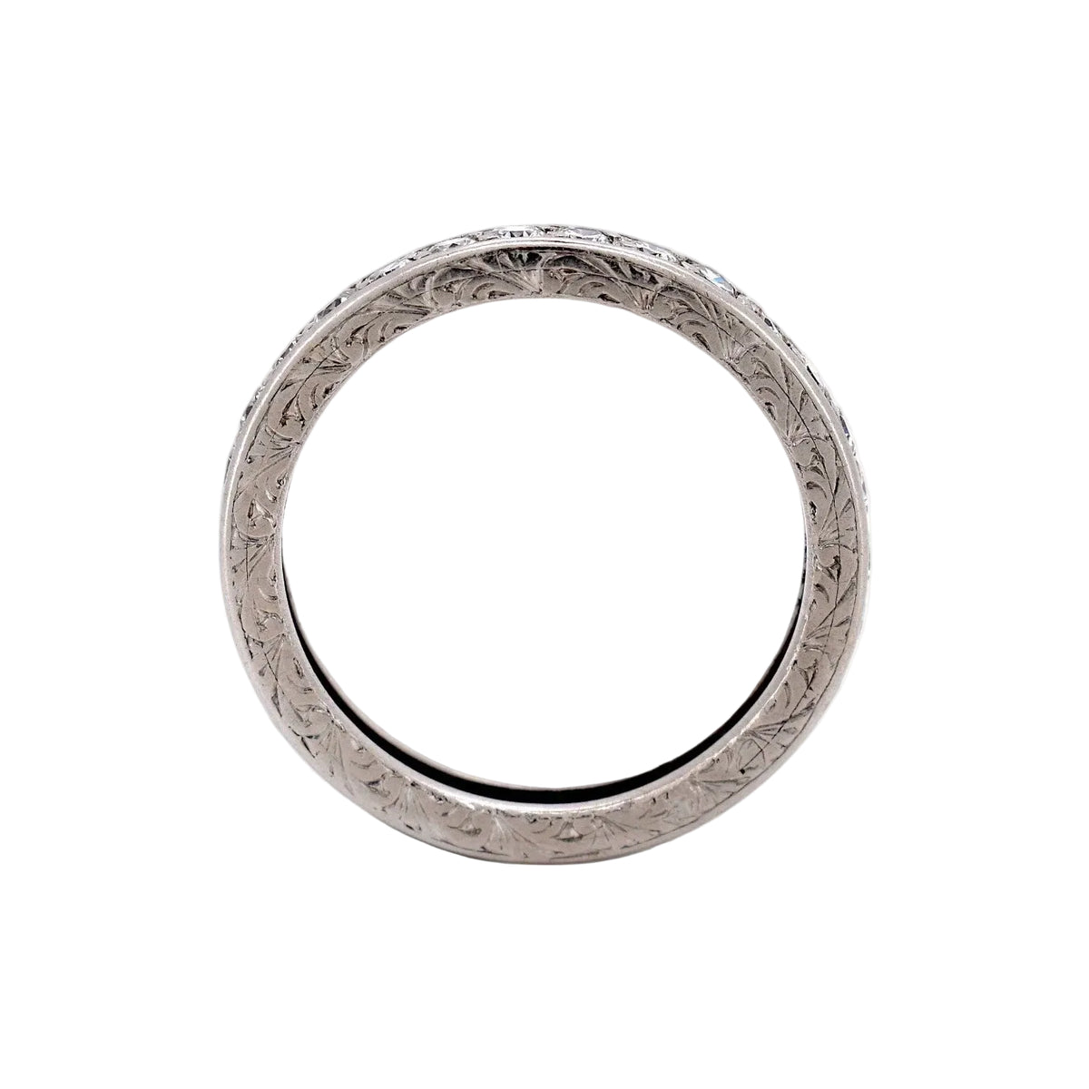 Bague Alliance en platine et diamants