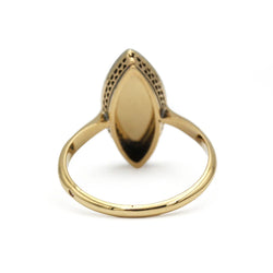 Bague Marquise en or jaune et diamants