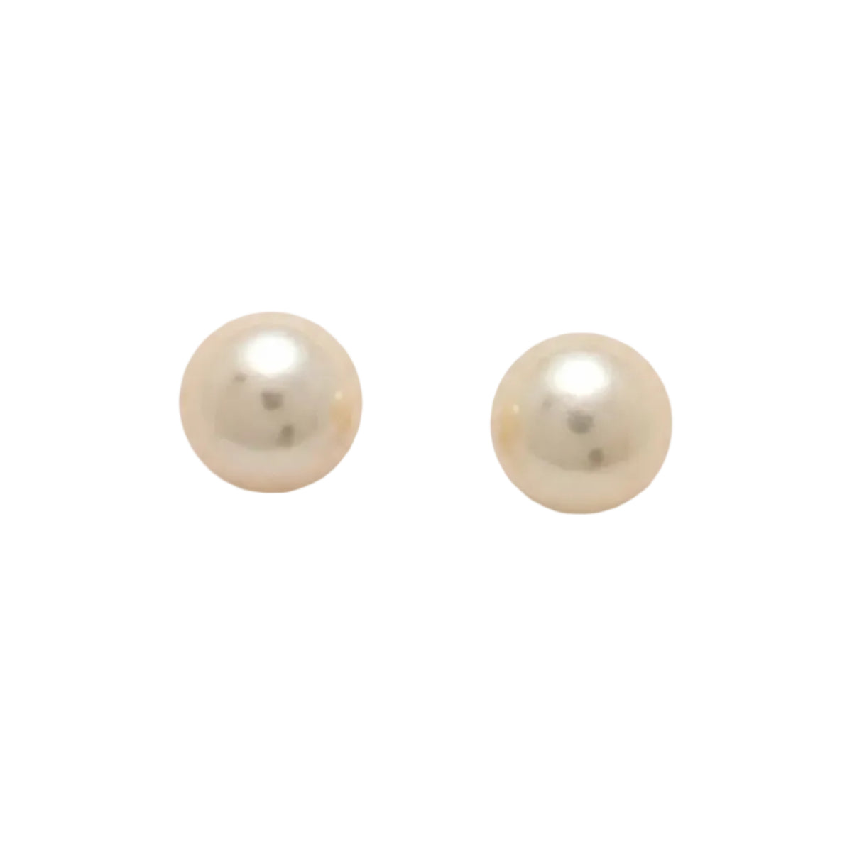 Boucles d’oreilles Puces en or jaune et perles