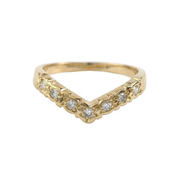 Bague en or jaune et diamants