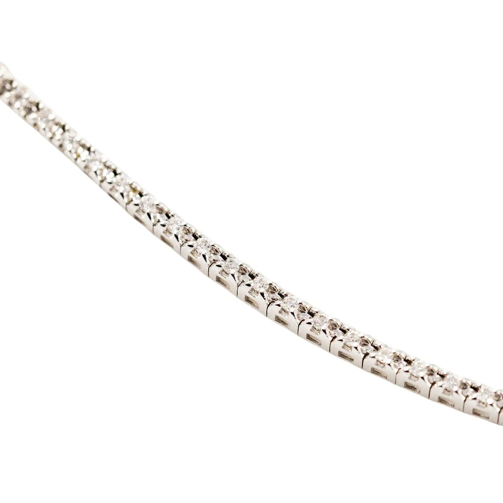 Bracelet Ligne en or blanc et diamants