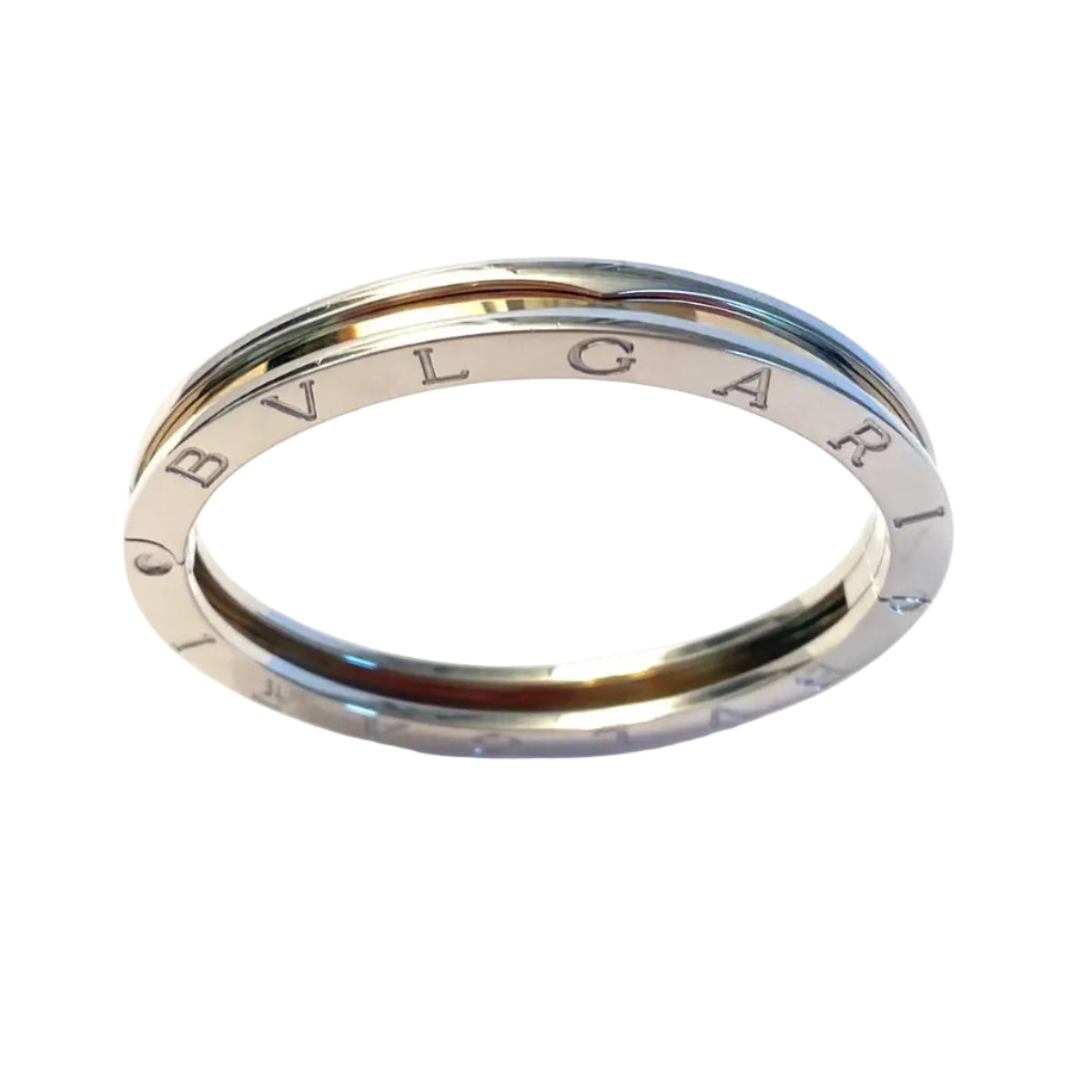 Bracelet Jonc BULGARI "B.Zero1" en or jaune et acier