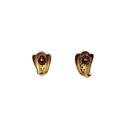 Boucles d'oreilles en or blanc, or jaune et diamants