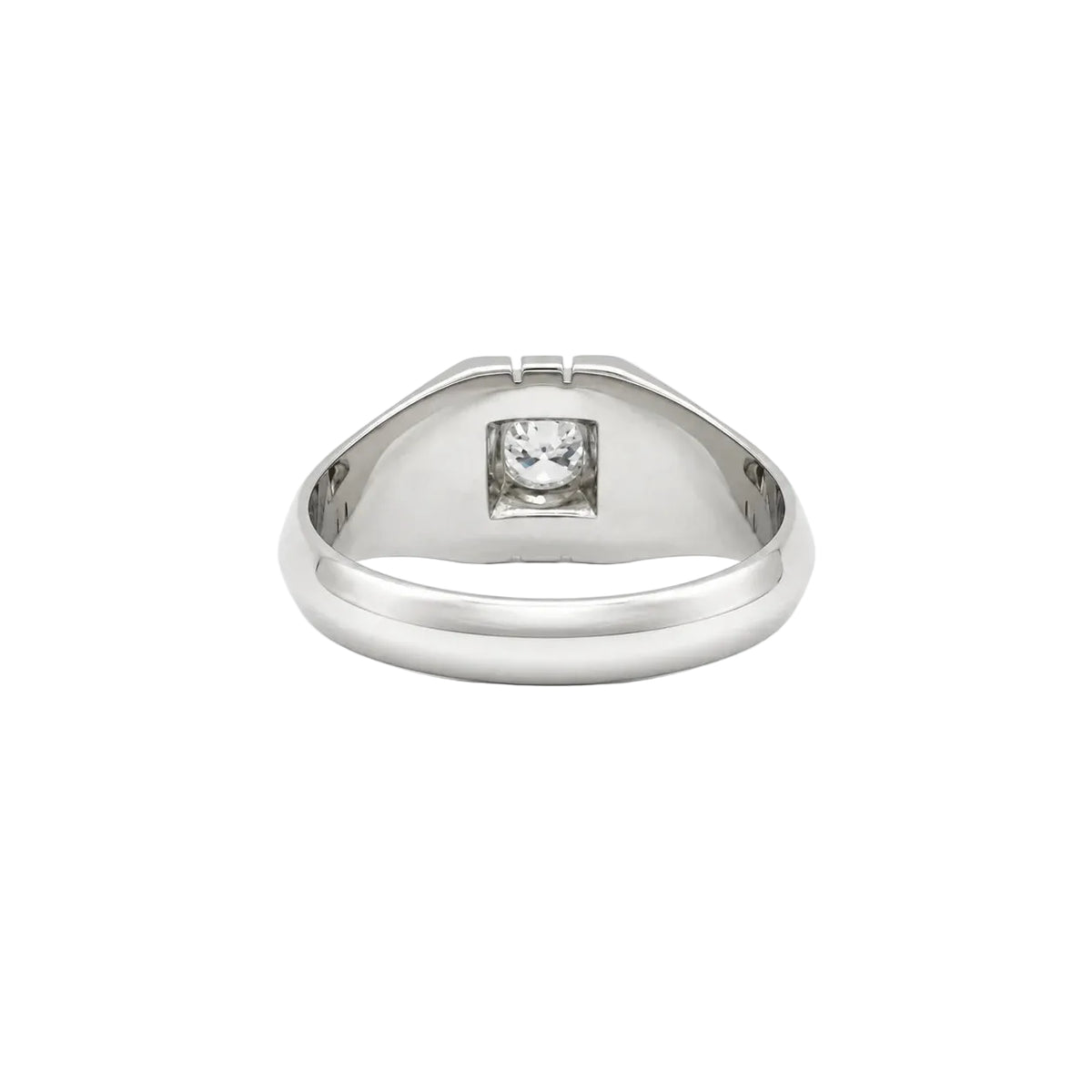 Bague Jonc en or blanc et diamant
