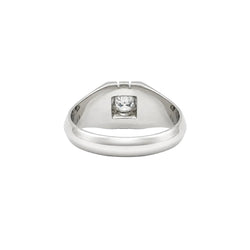Bague Jonc en or blanc et diamant