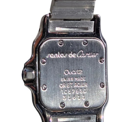 Montre CARTIER "Santos Galbée" en or jaune et acier
