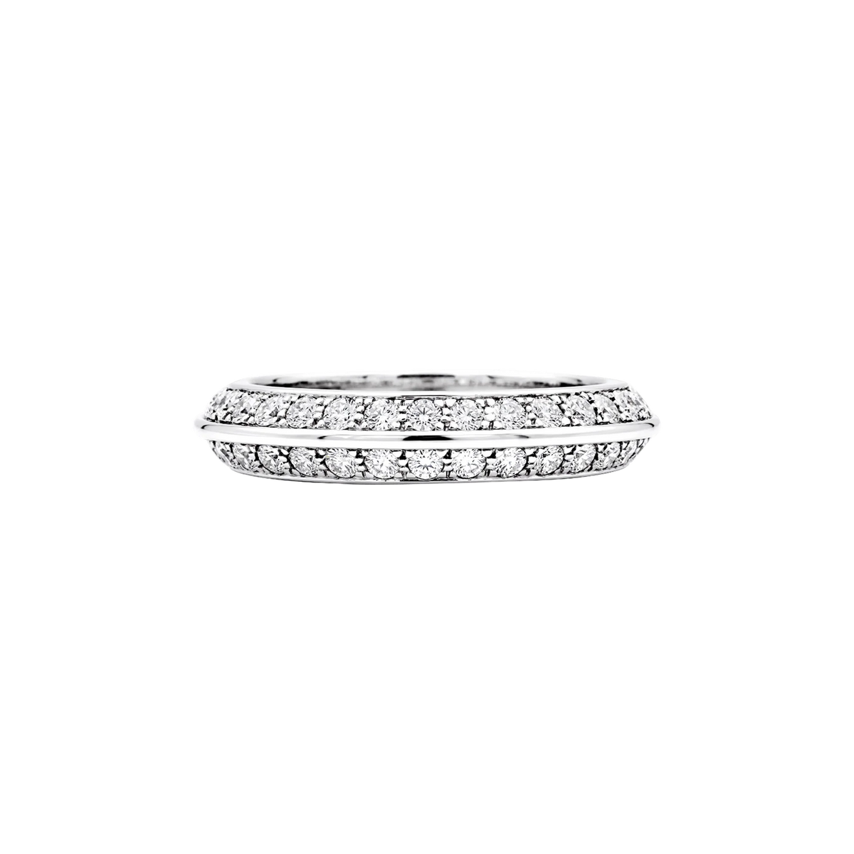 Bague Alliance BOUCHERON "Éternelle" en or blanc et diamants