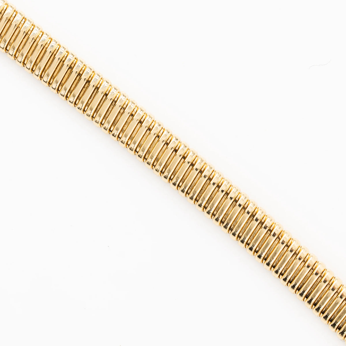 Bracelet Tubogas en or jaune et diamants