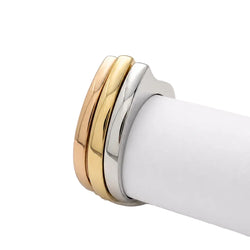 Bagues en or blanc, or jaune et or rose