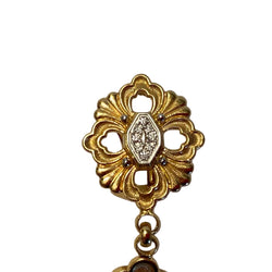 Boucles d'oreilles Pendantes BUCCELLATI Opéra en or blanc, or jaune et diamants