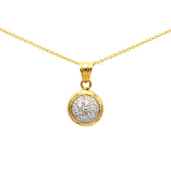 Pendentif en or jaune et diamants