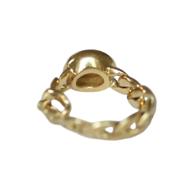 Bague Solitaire en or jaune et diamant