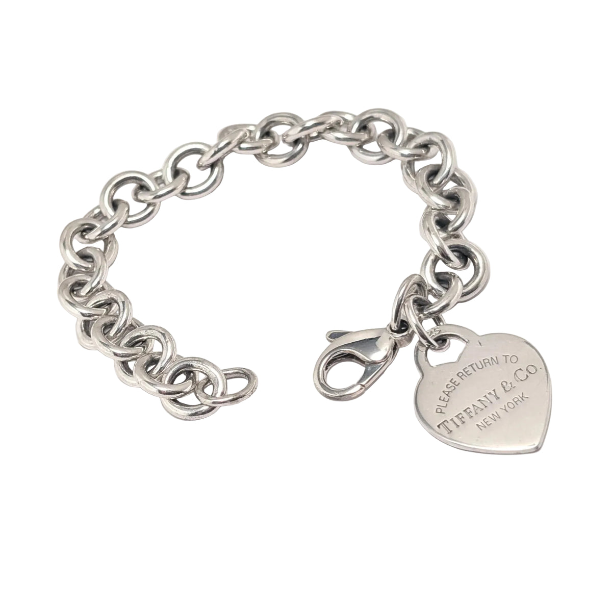 Bracelet Maille TIFFANY & CO. "Please Return to Tiffany & CO. New York" en argent