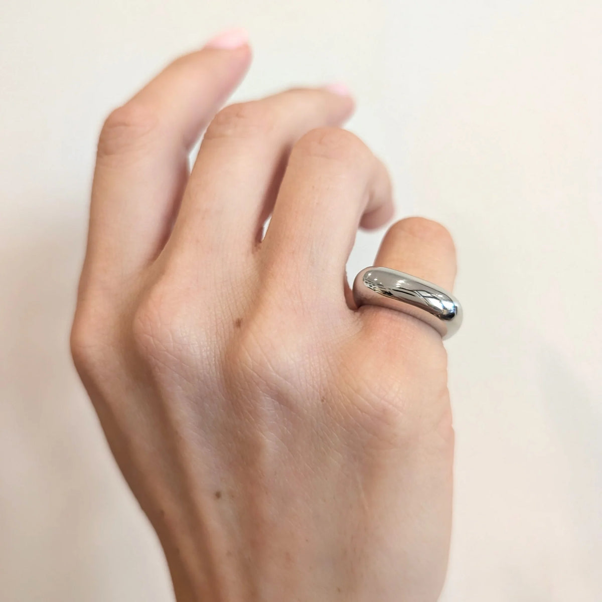 Bague Jonc en or blanc