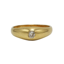 Bague Jonc en or jaune et diamant