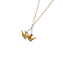 Collier Pendentif en or jaune et perles